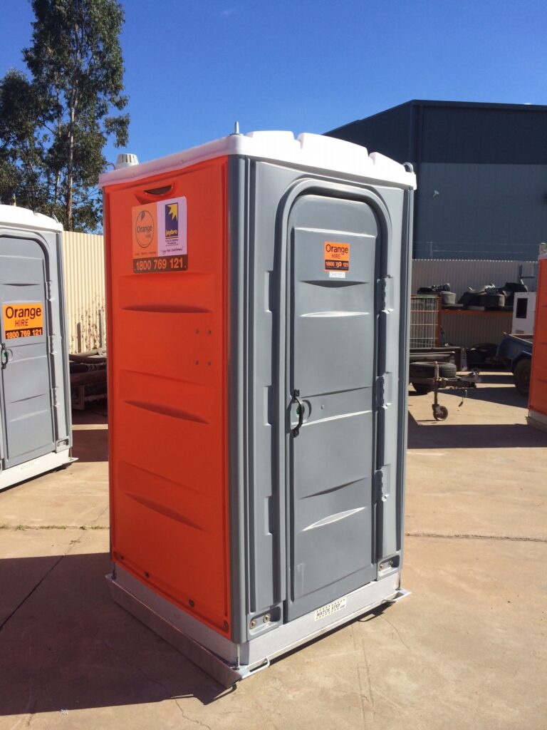 Portable Fresh Water Flush Toilets Dry Hire & Rental: Orange Hire